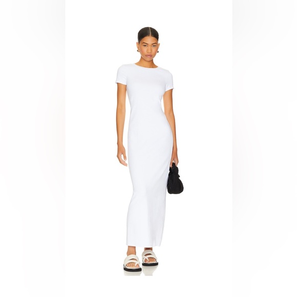 Sndys Dresses & Skirts - SNDYS BLAIR DRESS - Classic White Short-Sleeve Maxi Dress